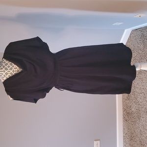 Massimo slinky black string tie dress small